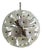 Vintage Italian Sputnik Crystal Pendant Light with 51 Daisy Clear Glasses, 1990s For Sale