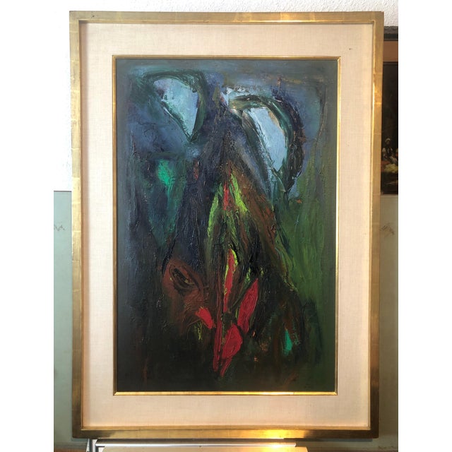 Ralph Rosenborg, Large Colorful MCM Abstract Expressionist Oil Painting Modernist Ralph Rosenborg, 1965 For Sale In Miami - Image 6 of 14