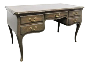 Mid 20th Century Louis XV Leather Top Writing Desk