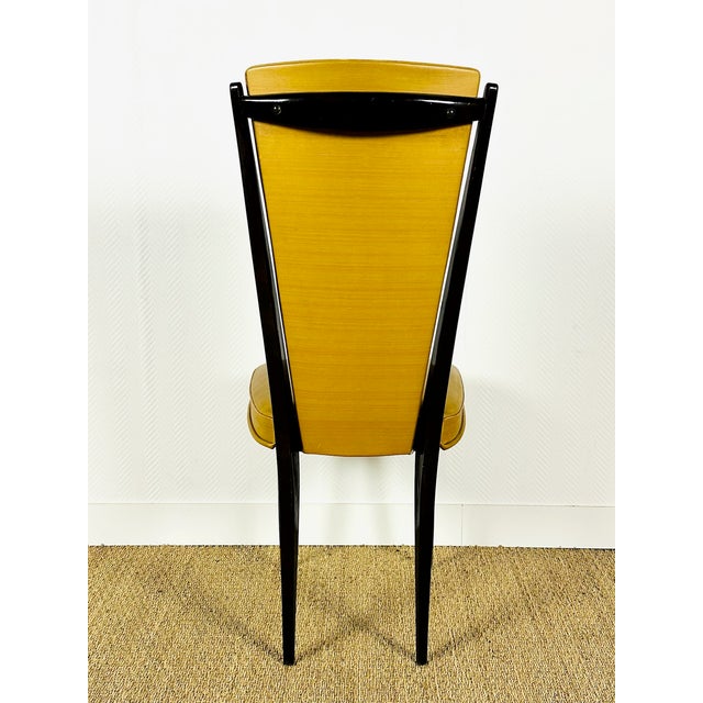 French Art Deco Dining Chairs, 1940, Set of 6 For Sale - Image 12 of 18