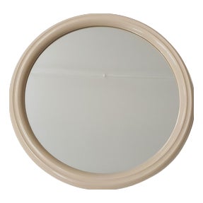 Small Mid-Century Round Polyester Mirror, Netherlands, 1960s For Sale