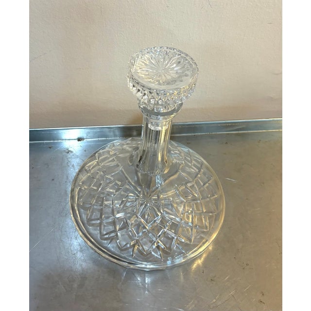 Art Deco 1940s-50s Crystal Decanter For Sale - Image 3 of 4