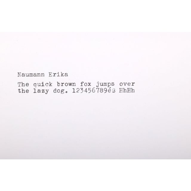 Refreshed Erika Model 5 Tab 1930's Typewriter by Seidel & Naumann, Dresden Germany For Sale - Image 14 of 17