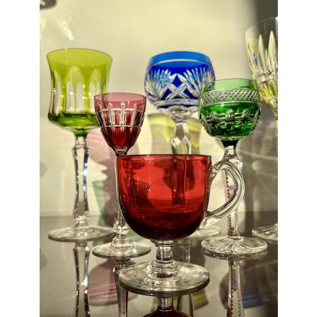 Crystal Roemer Glasses from Baccarat, Set of 11 For Sale - Image 9 of 18