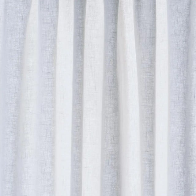 Schumacher Leslie Stonewashed Sheer Fabric In White For Sale