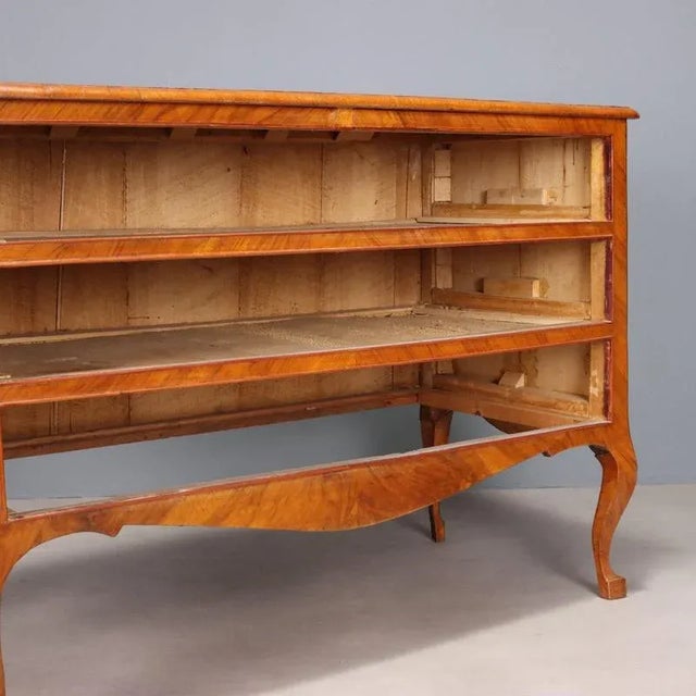 Wood Neoclassical Three-Drawer Chest of Drawers For Sale - Image 7 of 10