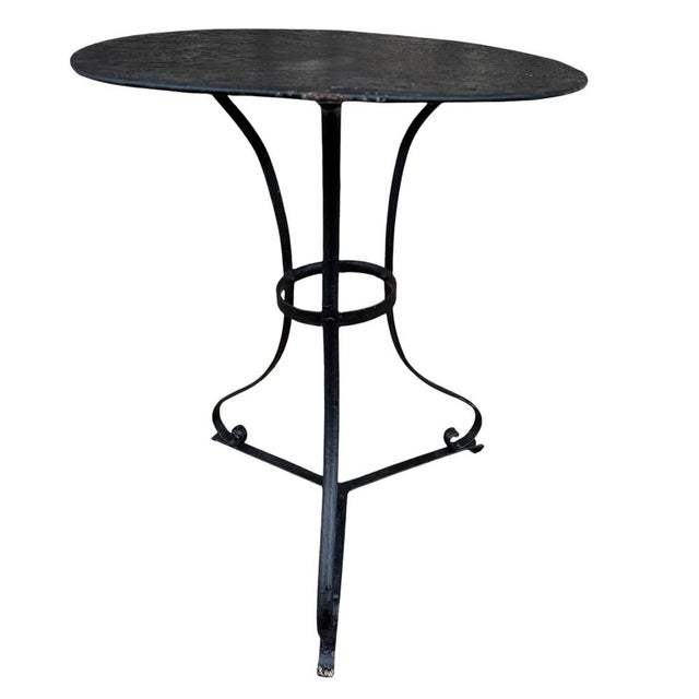 Wrought Iron Pedestal Table, France For Sale - Image 10 of 15