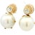Circa 1990 18k White Gold South Sea Pearl and 1.00 Ct Diamond Earrings For Sale - Image 12 of 14