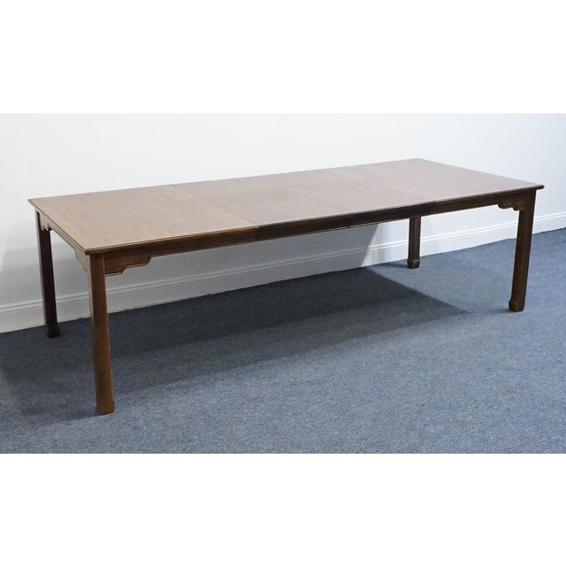 Thomasville Thomasville Furniture Tokaido Collection Banded Walnut Asian Modern 102" Dining Table 10821-752 For Sale - Image 4 of 14