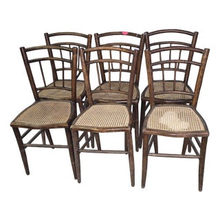 19th Century Napoleon Bentwood Chairs, Set of 6 For Sale
