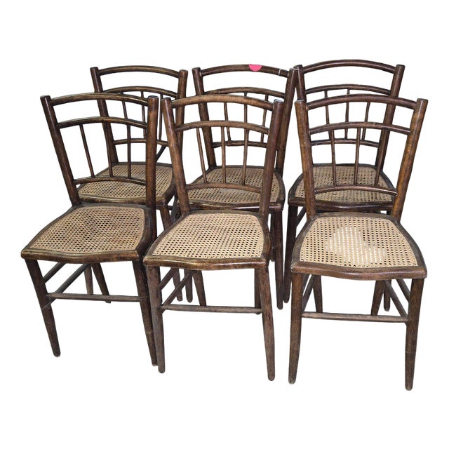 19th Century Napoleon Bentwood Chairs, Set of 6 For Sale