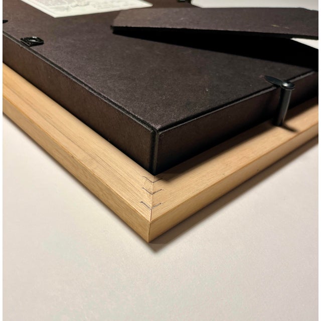 Vintage Booker Morey Leaf Lines, Aspen Leaves in Shadow Box, Signed and Numbered For Sale - Image 4 of 8