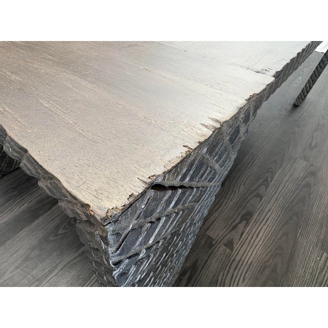 Rh Kendari Rectangular Dining Table – 84" Timothy Oulton | Solid Hand-Carved Suar Wood | Discontinued Rh Collection For Sale - Image 15 of 18