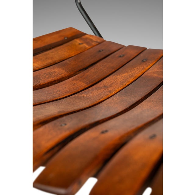Set of Three ( 3 ) MCM Wrought Iron Bar Stools in Maple & Raffia Rope for Attributed to Arthur Umanoff for Raymor, Usa, C. 1960s For Sale - Image 18 of 18