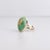 Turquoise Signed Vintage Southwestern 14k Gold & Royston Turquoise Cabochon Cocktail Ring For Sale - Image 8 of 16