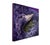 Through The Night by Gigi Chen | Acrylic on Wood Panel of a purple bird with a village inside its feathers For Sale