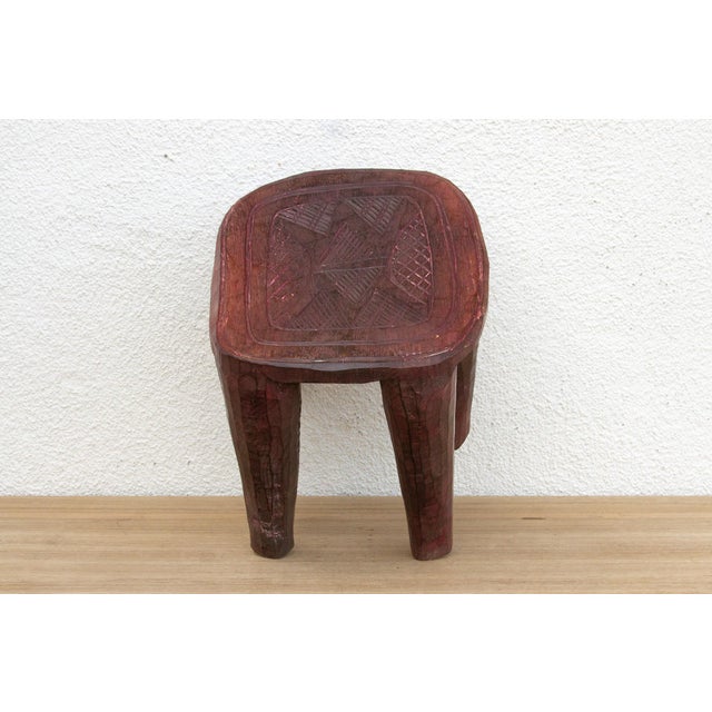 Nile Heritage Carved Nupe Stool For Sale In Los Angeles - Image 6 of 9