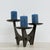 Modernist Sculptural Brutalist Bronze Metal Candleholder, France, 1960s, in Good conditions. Designed 1970 to 1979