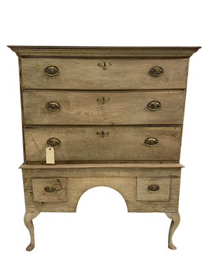 18th Century English Oak Chest on Stand
