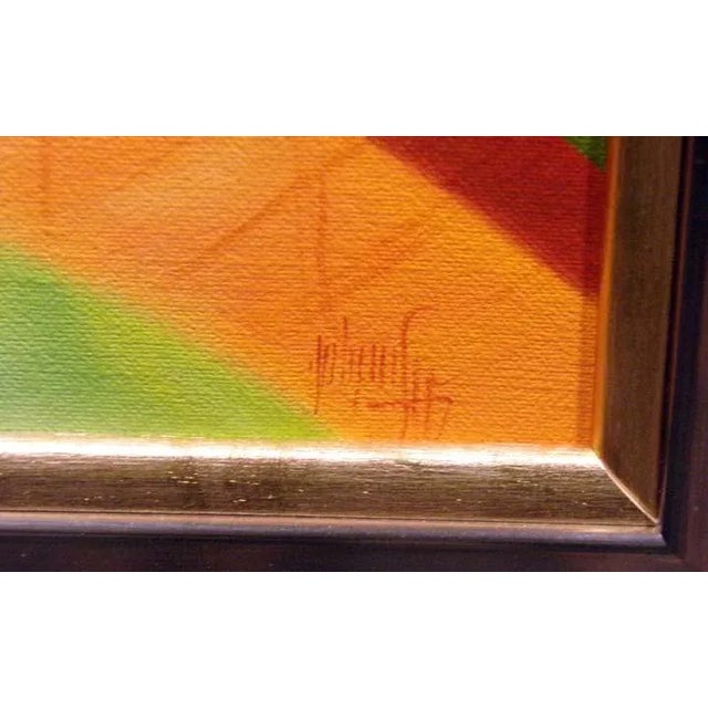 "Split P's" Contemporary Vegetable Still Life Oil Painting by Samay, Framed For Sale - Image 4 of 5