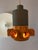 Orange and Brown Ceramic Hanging Lamp For Sale - Image 5 of 11