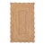 2.6x12Ft. Pink Wave Scallop Edge Jute Rug For Sale