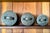 Early 19th Century Set of 3, Rare Antique Pennsylvania Primitive Canisters | Hand Punched Tinware For Sale - Image 5 of 12