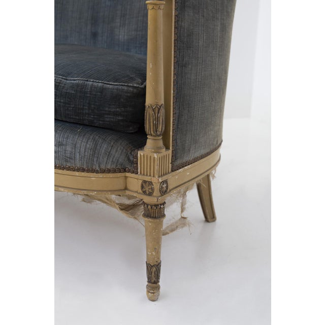 Italian Velvet Sofa, 1890s For Sale - Image 5 of 14