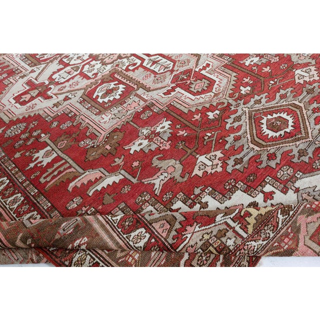 Early 20th Century Persian Heriz Rug For Sale - Image 5 of 8