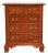 Stickley Georgian Solid Cherry Wood Nightstand or Bachelor Chest For Sale