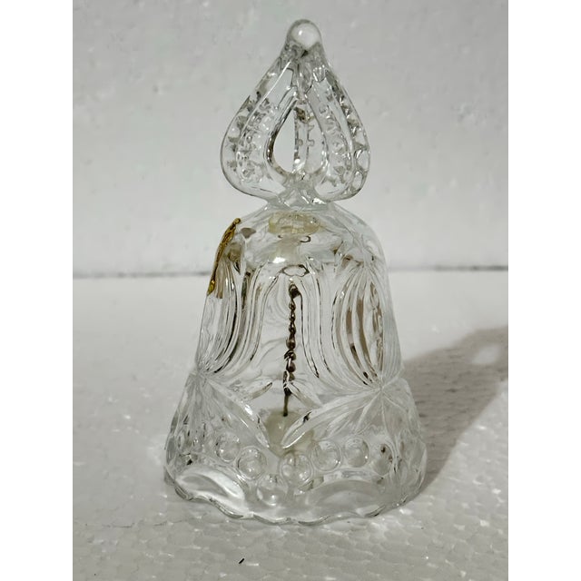 Vintage 20th Century Lead Crystal Hand Bell For Sale - Image 4 of 7