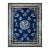 1920s Navy Classic Pomegranate Medallion Antique Chinese Art Deco 8' 9"x 11' 6" For Sale