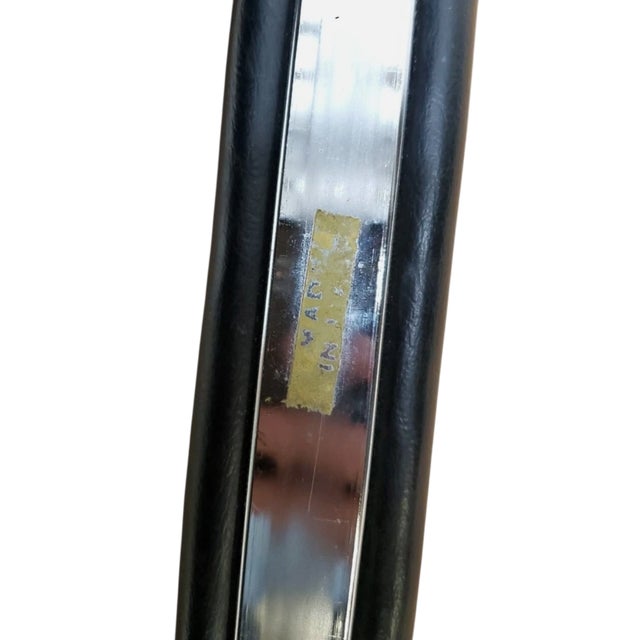 1970s Mid Century Italian Chrome Lounge Sling Chair Tuck Roll Living Room Arm Vintage For Sale - Image 10 of 18