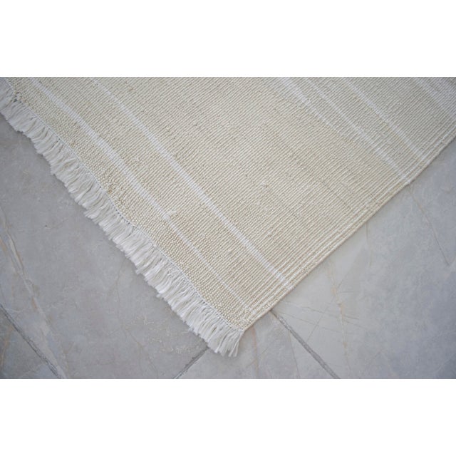 Paul Klee - Lady Apart (Dame Abseits) Inspired Silk Hand Woven Area Wall Rug 4′3″ × 5′9″ For Sale - Image 14 of 16