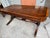 Antique Leather Top Federal Style Mahogany Hollywood Regency Coffee Table For Sale - Image 10 of 12