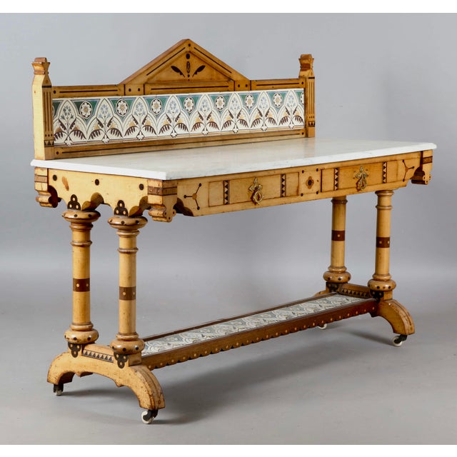 Victorian Gothic Washstand by Charles Bevan and Christopher Dresser For Sale - Image 11 of 11