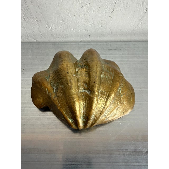 Brazilian Modern Bronze Clam Shell Ashtray or Catchall, 1960s For Sale - Image 13 of 16