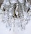 Vintage Mid-Century Brass Chandelier With Diamond Cut Crystals For Sale - Image 4 of 9