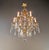 Metal 1940s Crystal Chandelier Purple and Bohemian Czech Crystals Floral European Design For Sale - Image 7 of 12