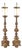 Italian Baroque Revival Giltwood Table Lamps, Pair For Sale
