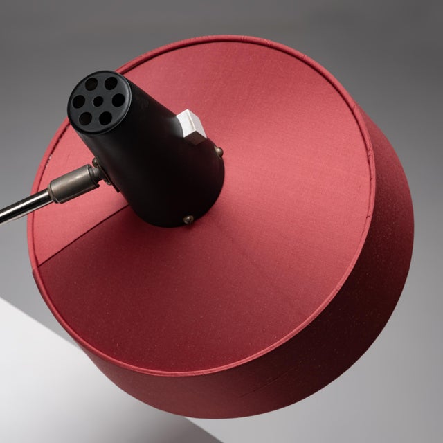 Black Model 30 Table Lamp attributed to Georges Frydman for Temde Leuchten, 1950s For Sale - Image 8 of 10