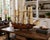 Wood Large Handcrafted Wooden Three-Masted Sailing Ship Model With Cloth Sails For Sale - Image 7 of 12