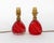 1960s Red Bullicante Murano Glass Table Lamps by Archimede Seguso, 1960s, Set of 2 For Sale - Image 5 of 5