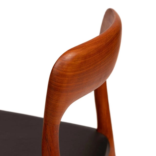 Vintage Niels Otto Møller Model 75 Dining Chairs in Solid Teak (Set of 4) For Sale - Image 10 of 11