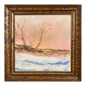 Reginald Pollack, Abstract Impressionist Sunset in December Oil Painting Reginald Pollack