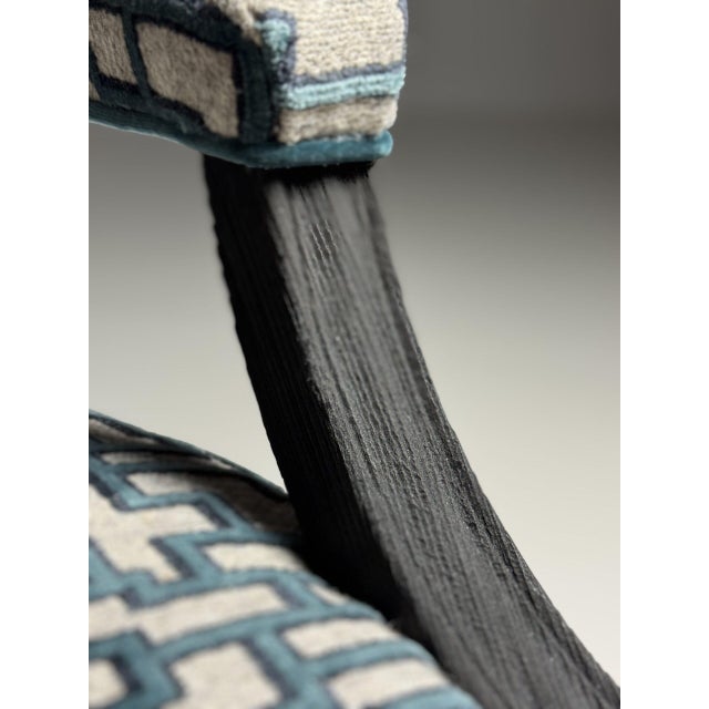 Textile Dining Room Chairs, Set of 8 For Sale - Image 7 of 18