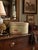 This vintage Penney’s Marathon men’s hat box dates to circa 1950s. The oval box is covered in muted pale green paper with...