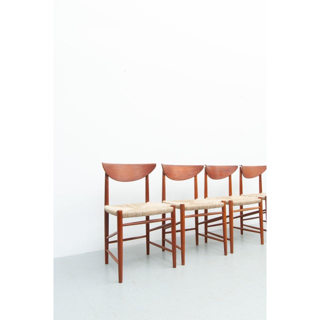 Vintage Teak Dining Chairs by Peter Hvidt and Orla Mølgaard-Nielsen for Søborg Møbelfabrik, 1950s, Set of 4 For Sale - Image 16 of 18