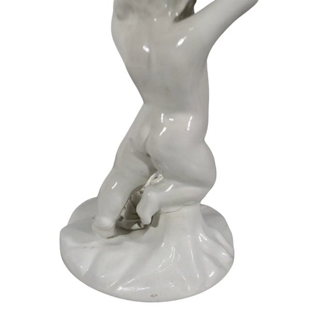 Pr. Ceramic Cupid Form Compotes Made in Italy For Sale - Image 10 of 12