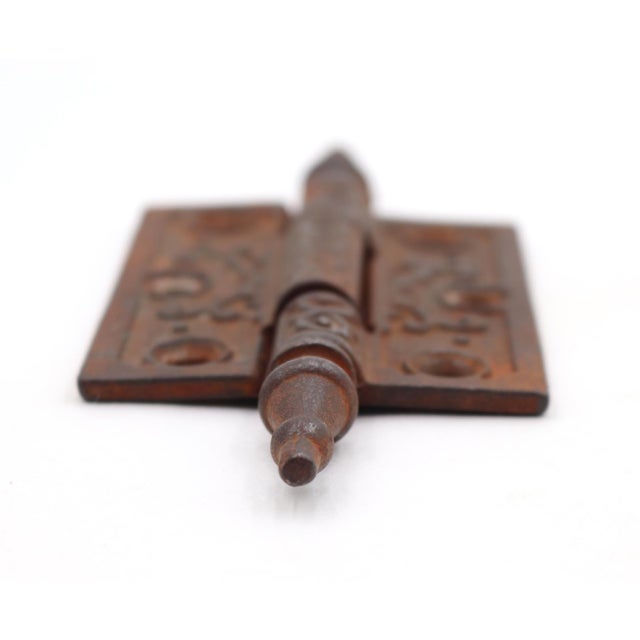 Victorian Antique Cast Iron 3 X 2.5 In. Victorian Butt Door Hinge For Sale - Image 3 of 4